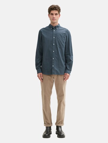 Coupe regular Chemise TOM TAILOR en bleu