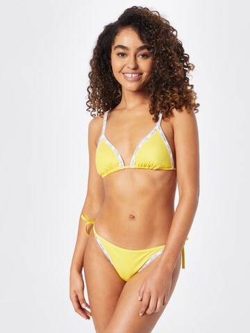 Calvin Klein Swimwear Triangel Bikinitop in Geel