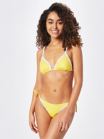 Calvin Klein Swimwear Triangel Bikinitop in Gelb