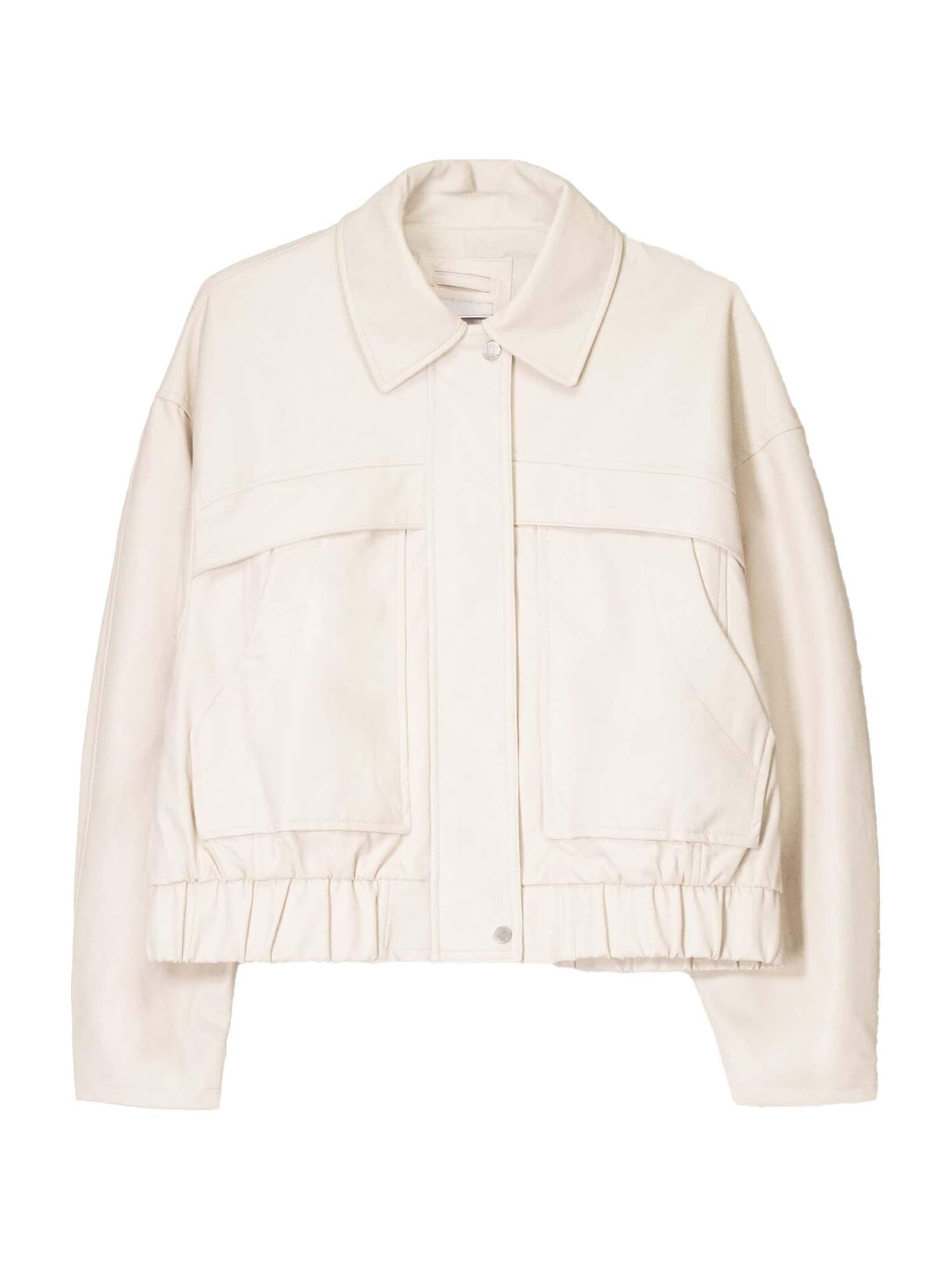 Giacca di mezza stagione di Bershka in beige: frontale