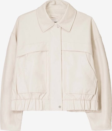 Veste mi-saison Bershka en beige : devant