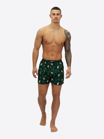Boxers ' Xmas ' Happy Shorts en bleu : devant