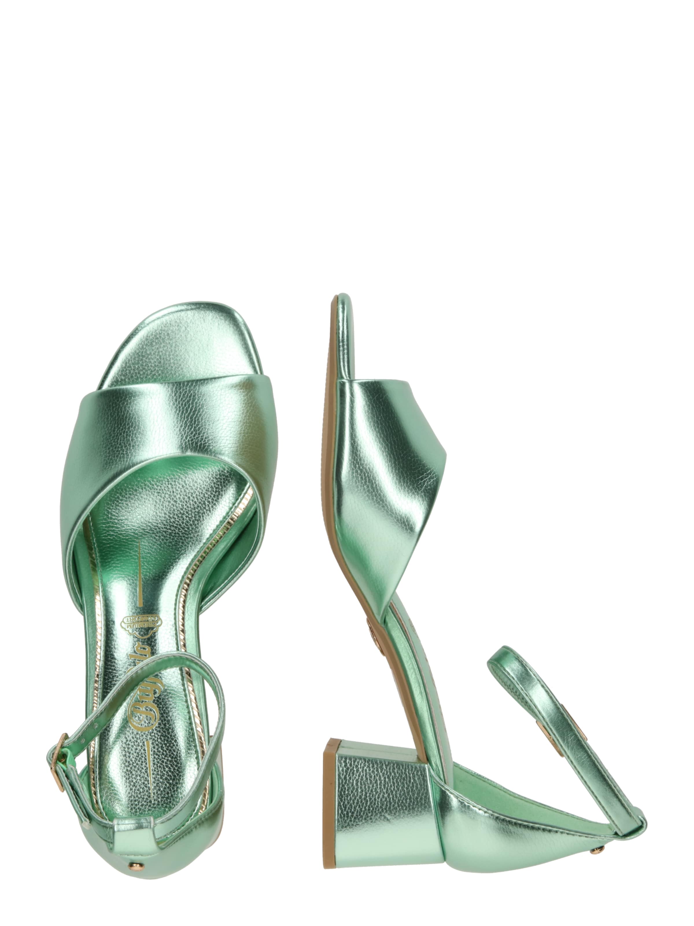 BUFFALO Sandały z rzemykami w kolorze zielony