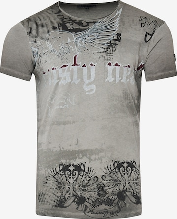 Rusty Neal T-Shirt in Grau: predná strana