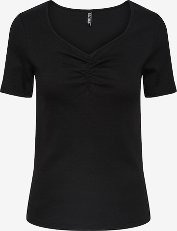 PIECES Shirt 'TANIA' in Black: front