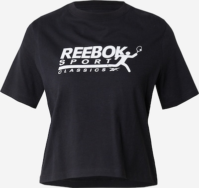 Reebok Camisa funcionais em preto / branco, Vista do produto