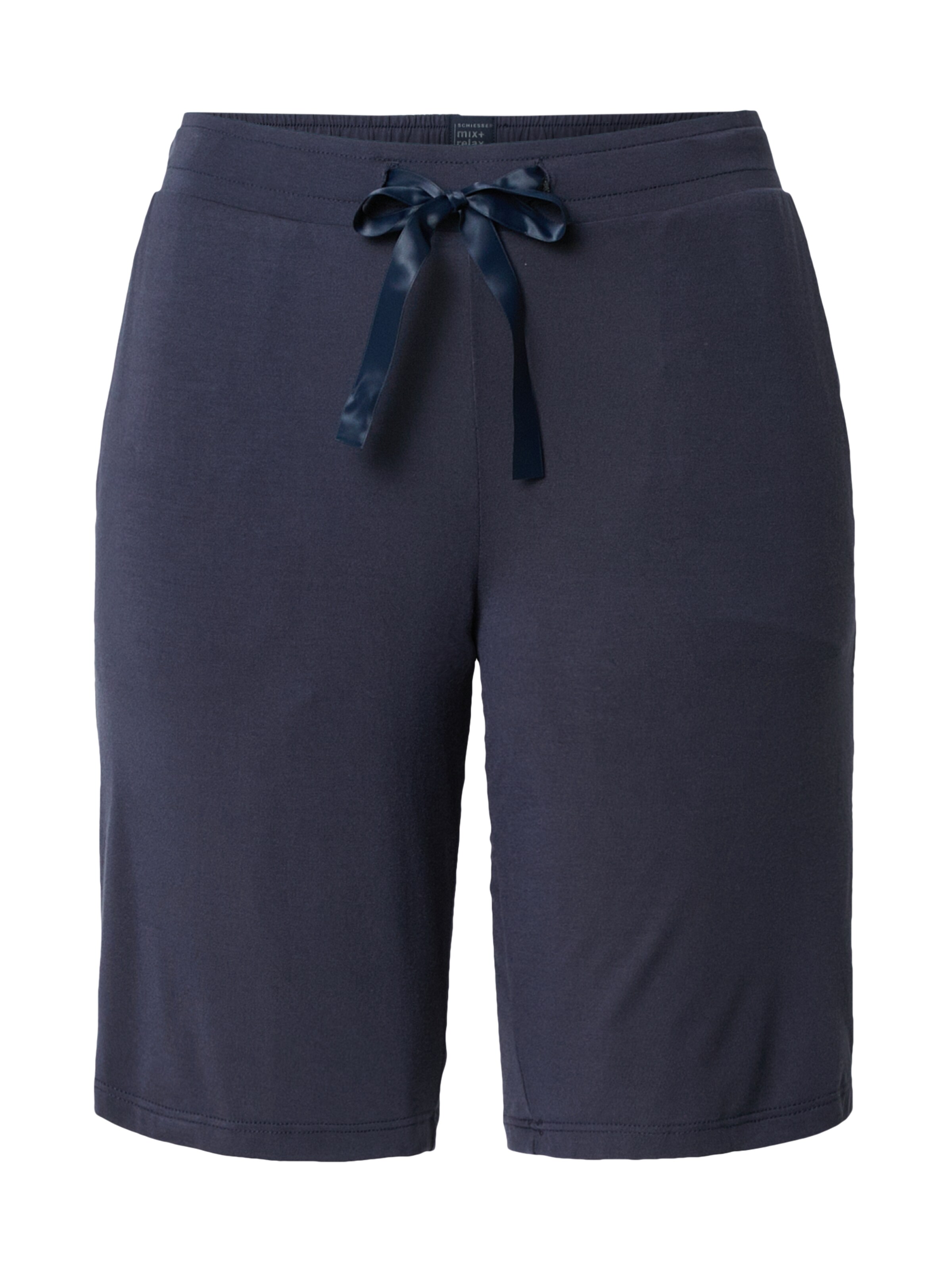 Taglie comode Abbigliamento SCHIESSER Pantaloncini da pigiama Mix+Relax in Navy 