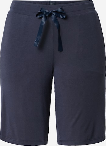 SCHIESSER Панталон пижама 'Mix+Relax' в синьо: отпред