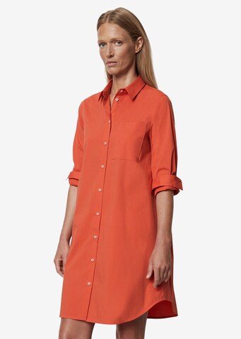 Marc O'Polo Shirt Dress in Orange: front