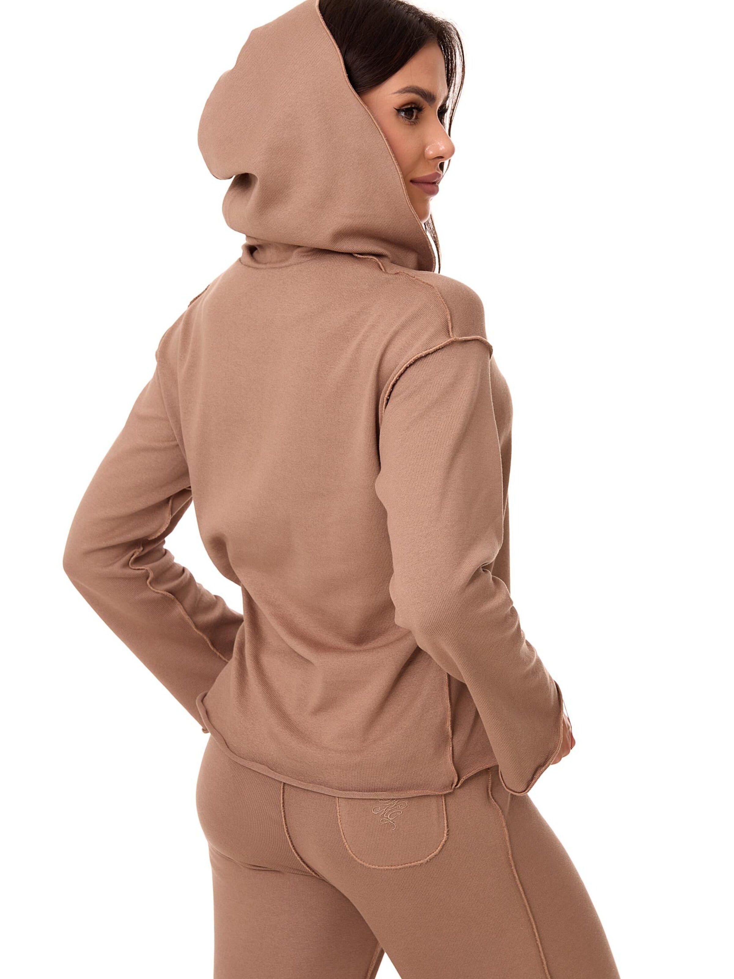 Felpa 'COMFY' di mandragora in marrone