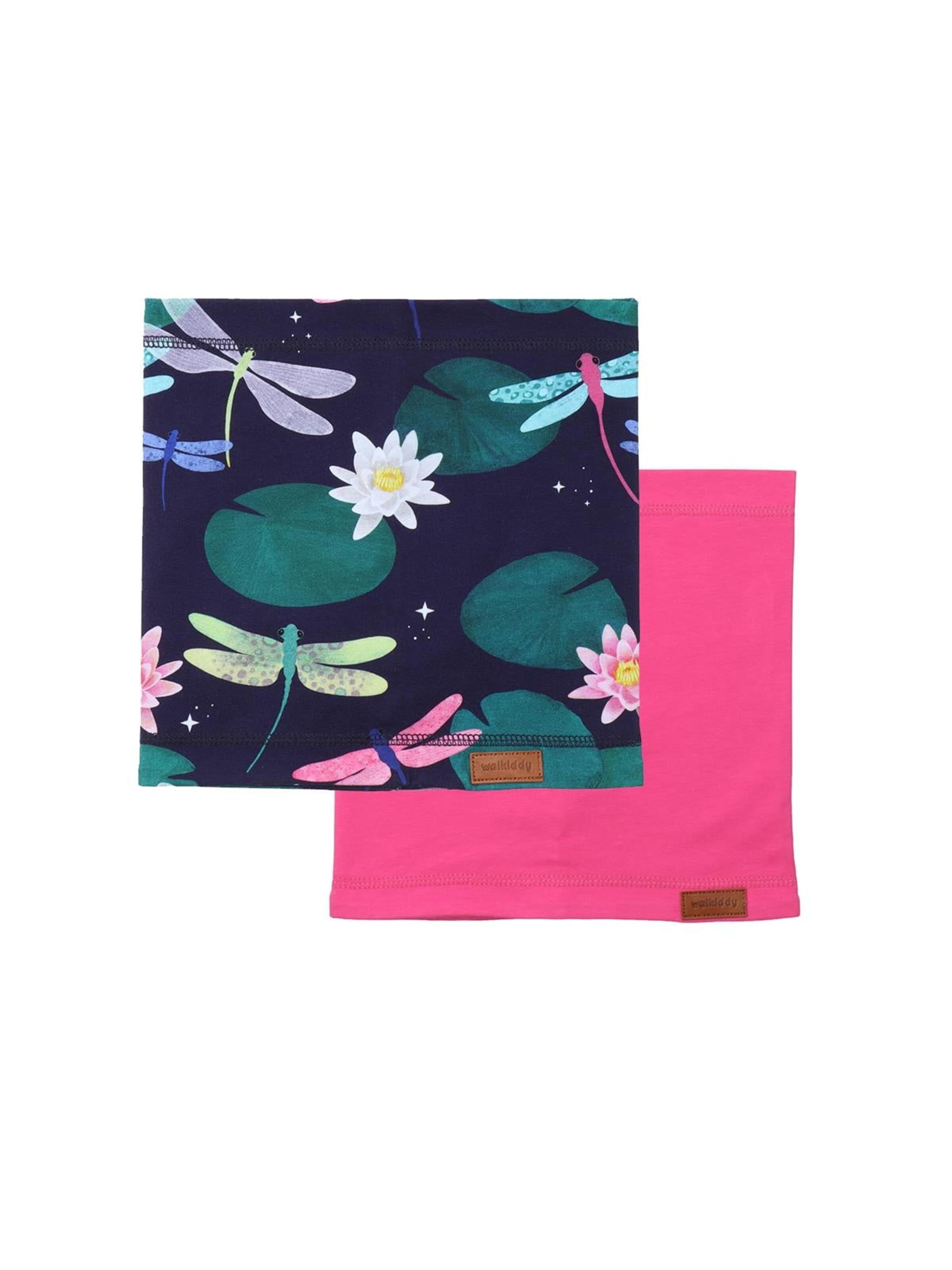 Walkiddy Scarf 'Dragonflies' in Pink: front