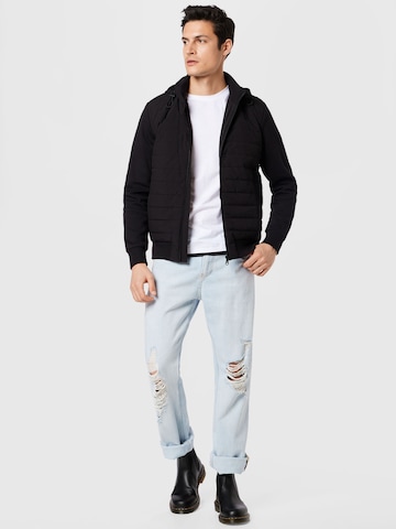 Calvin Klein Zip-Up Hoodie in Black