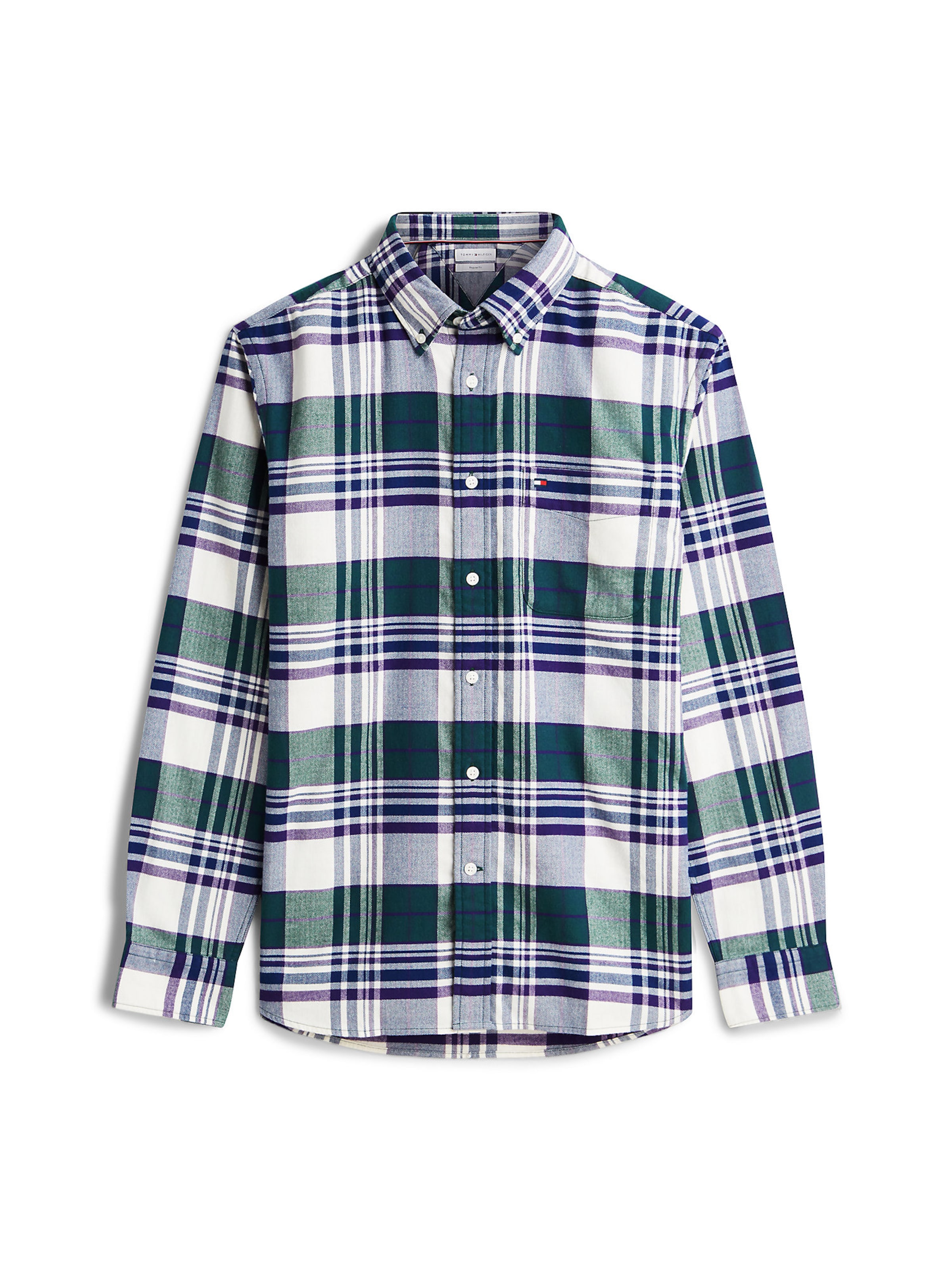 TOMMY HILFIGER Regular fit Button Up Shirt in White: front