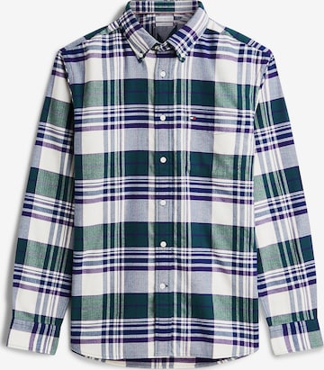 TOMMY HILFIGER Button Up Shirt in White: front