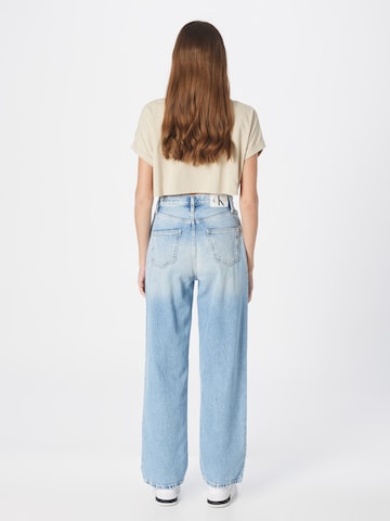 Calvin Klein Jeans - Perna larga Calças de ganga em azul