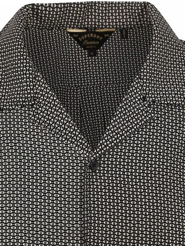 Superdry Regular fit Button Up Shirt in Black