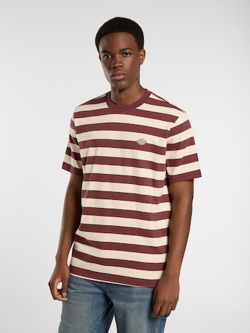 DICKIES Tričko 'Rivergrove' - Červená: predná strana