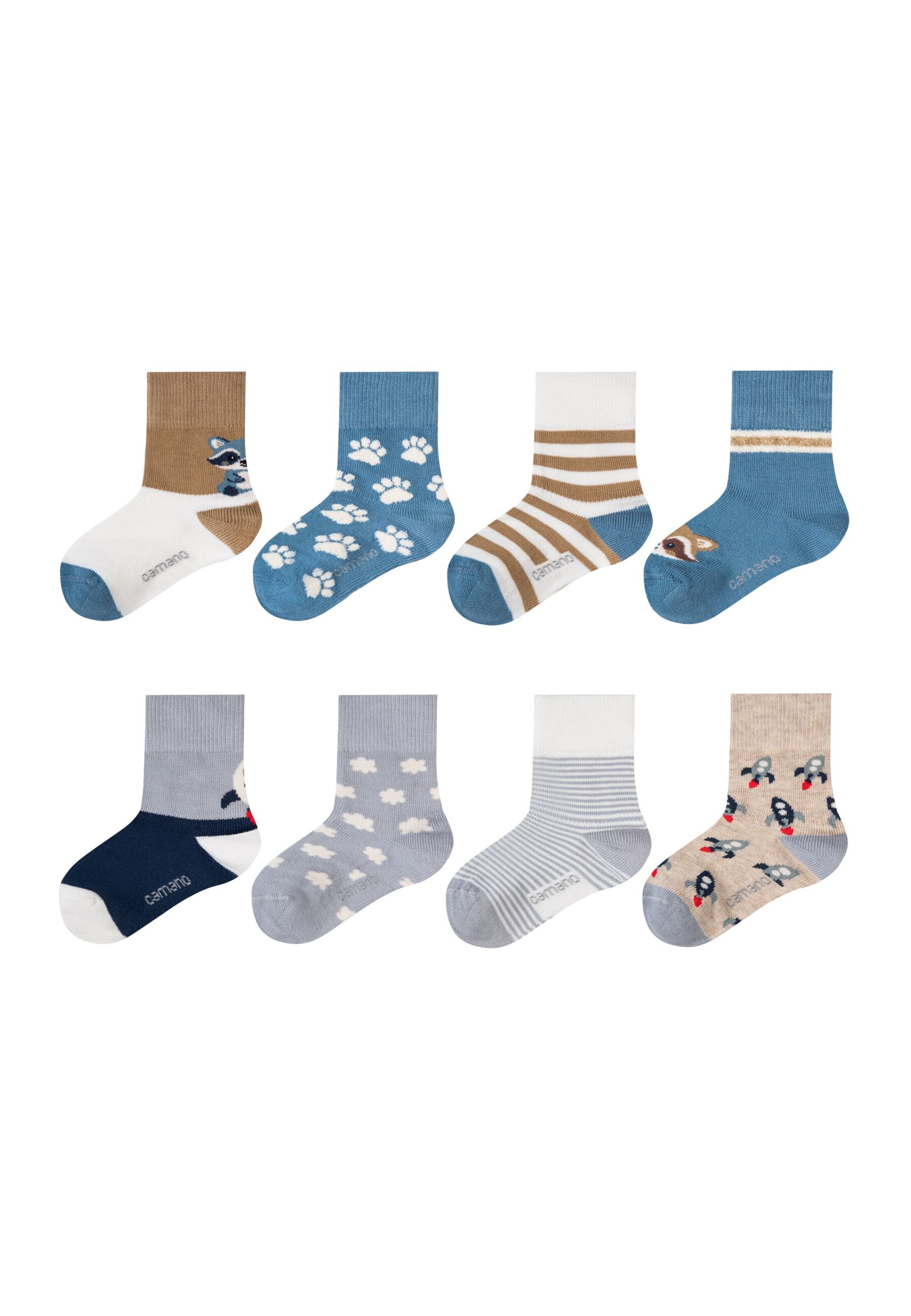 camano Sokken in Blauw: zijkant