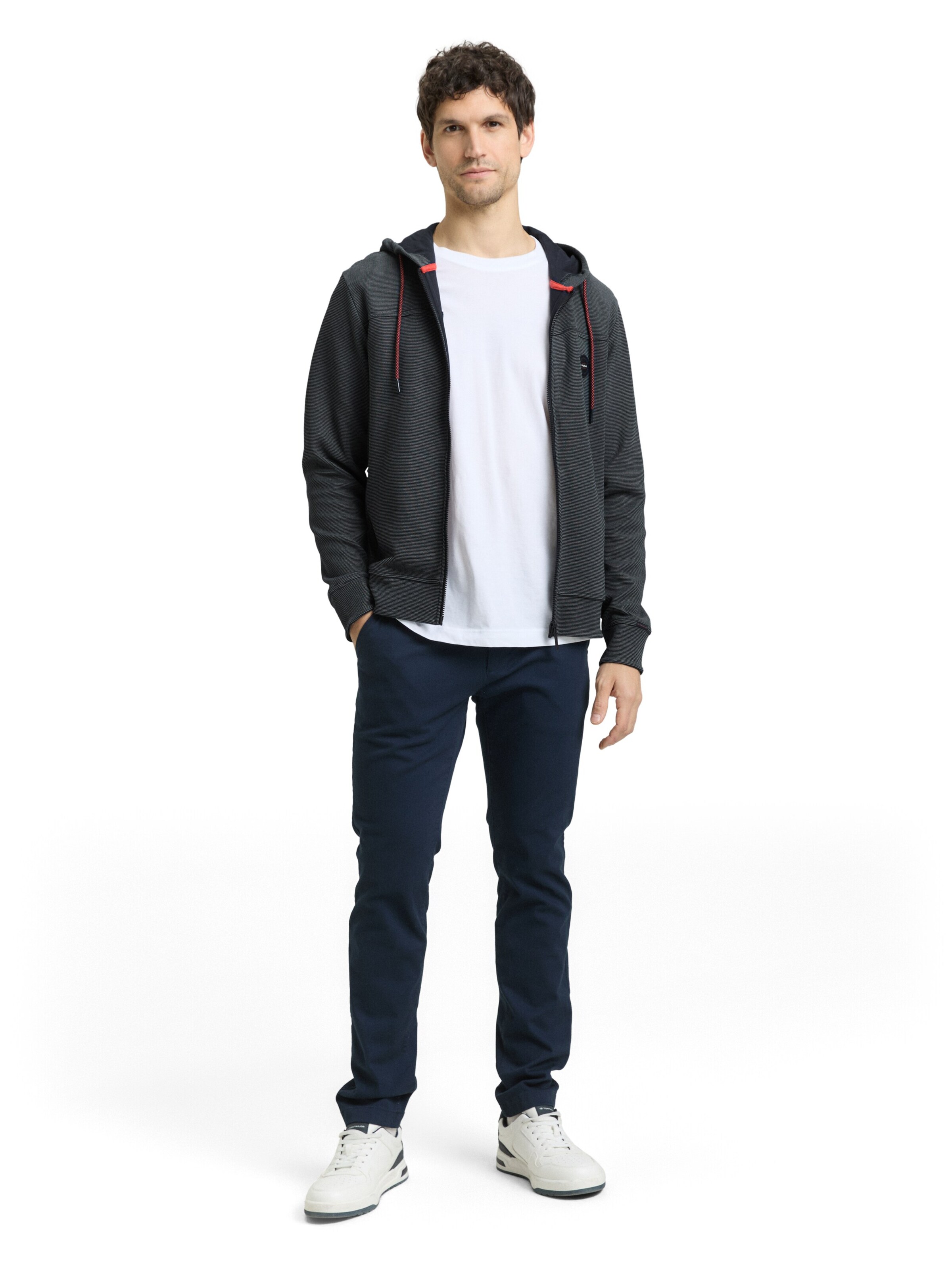 TOM TAILOR Sweatjacke in Blau