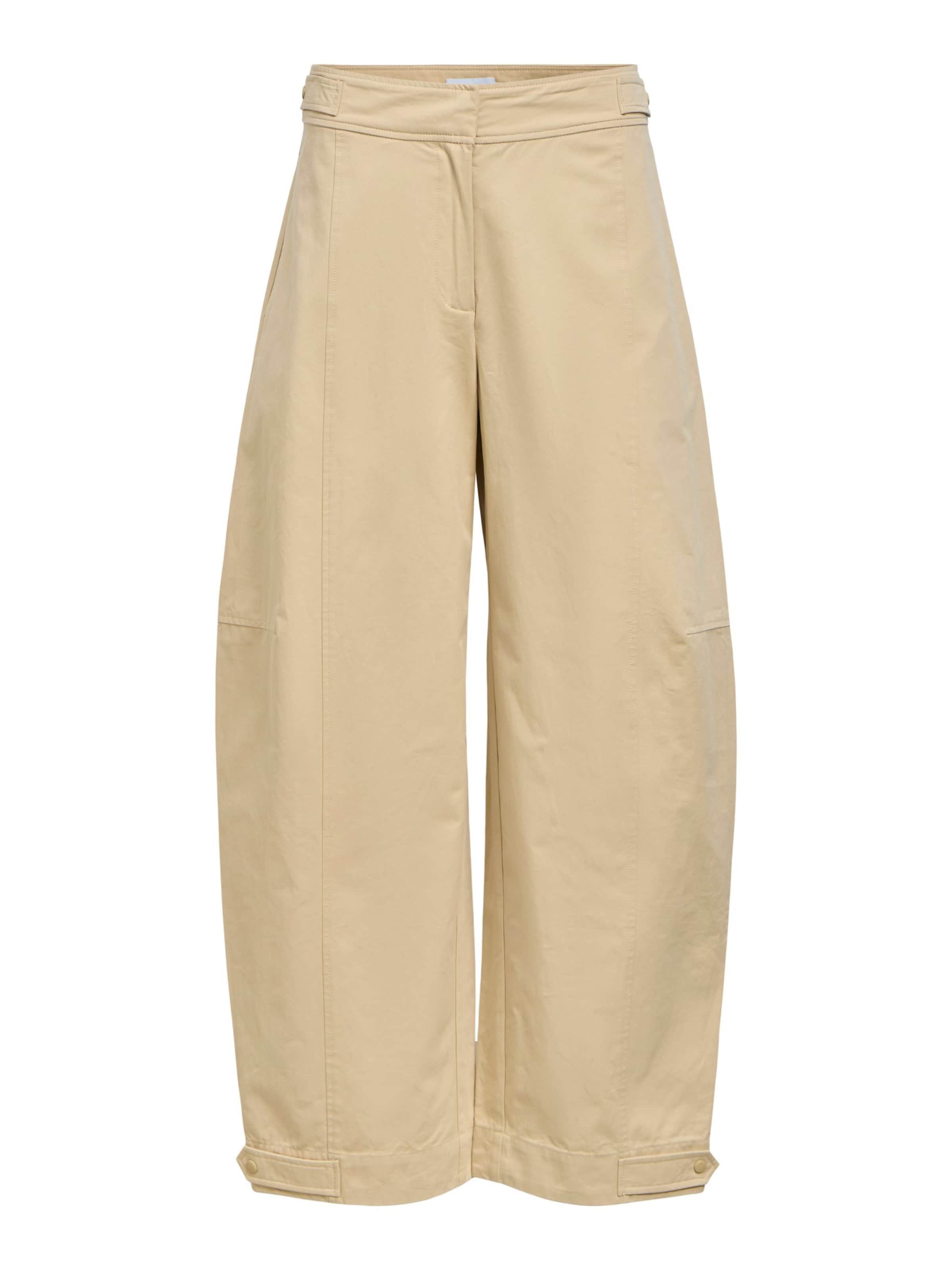 Pantaloni 'OBJShana' di OBJECT in beige: frontale