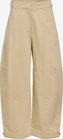 Barrel Pantaloni 'OBJShana' di OBJECT in beige: frontale