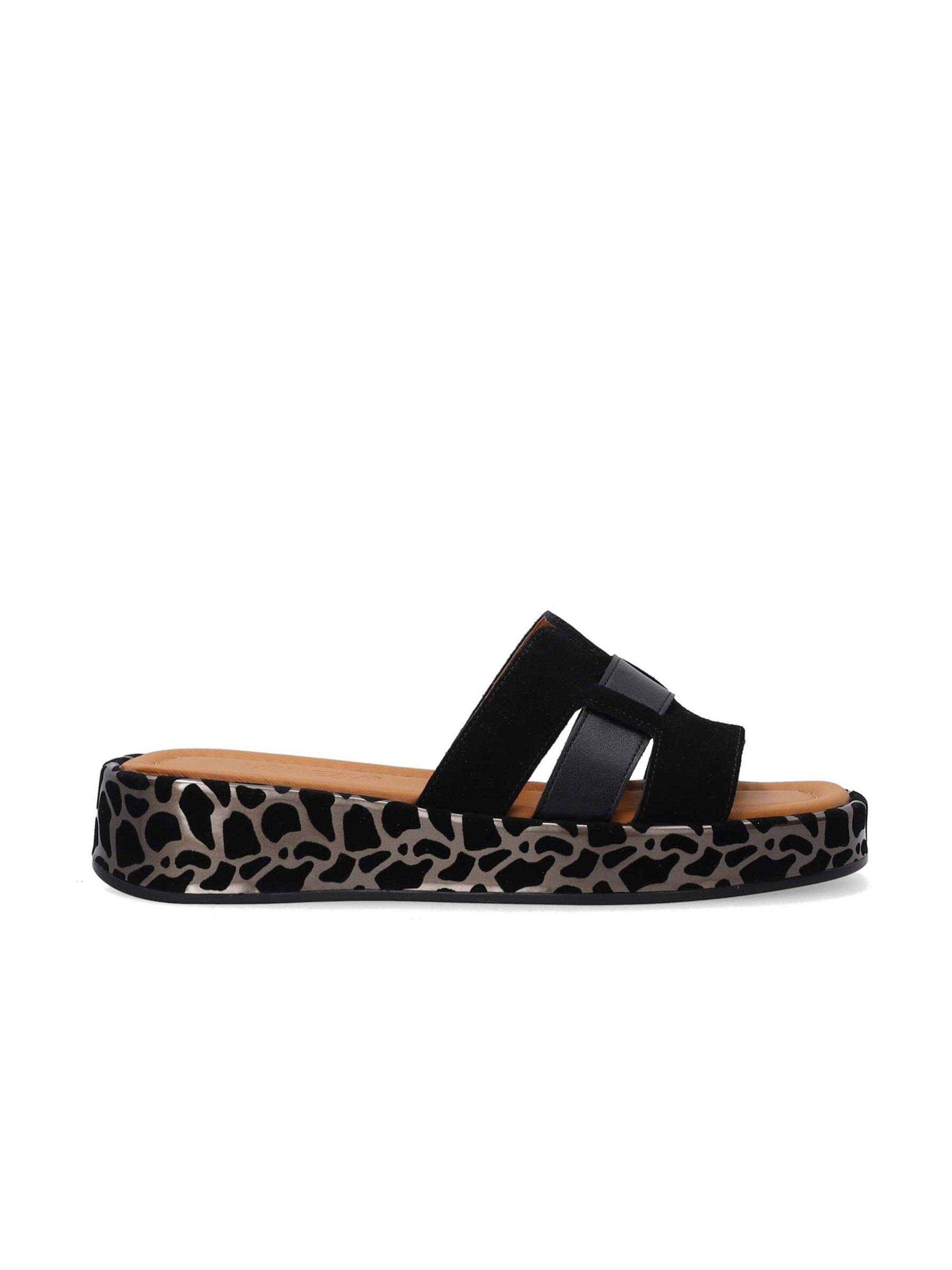 VENEZIA Pantolette‌ in Schwarz: Vorderseite