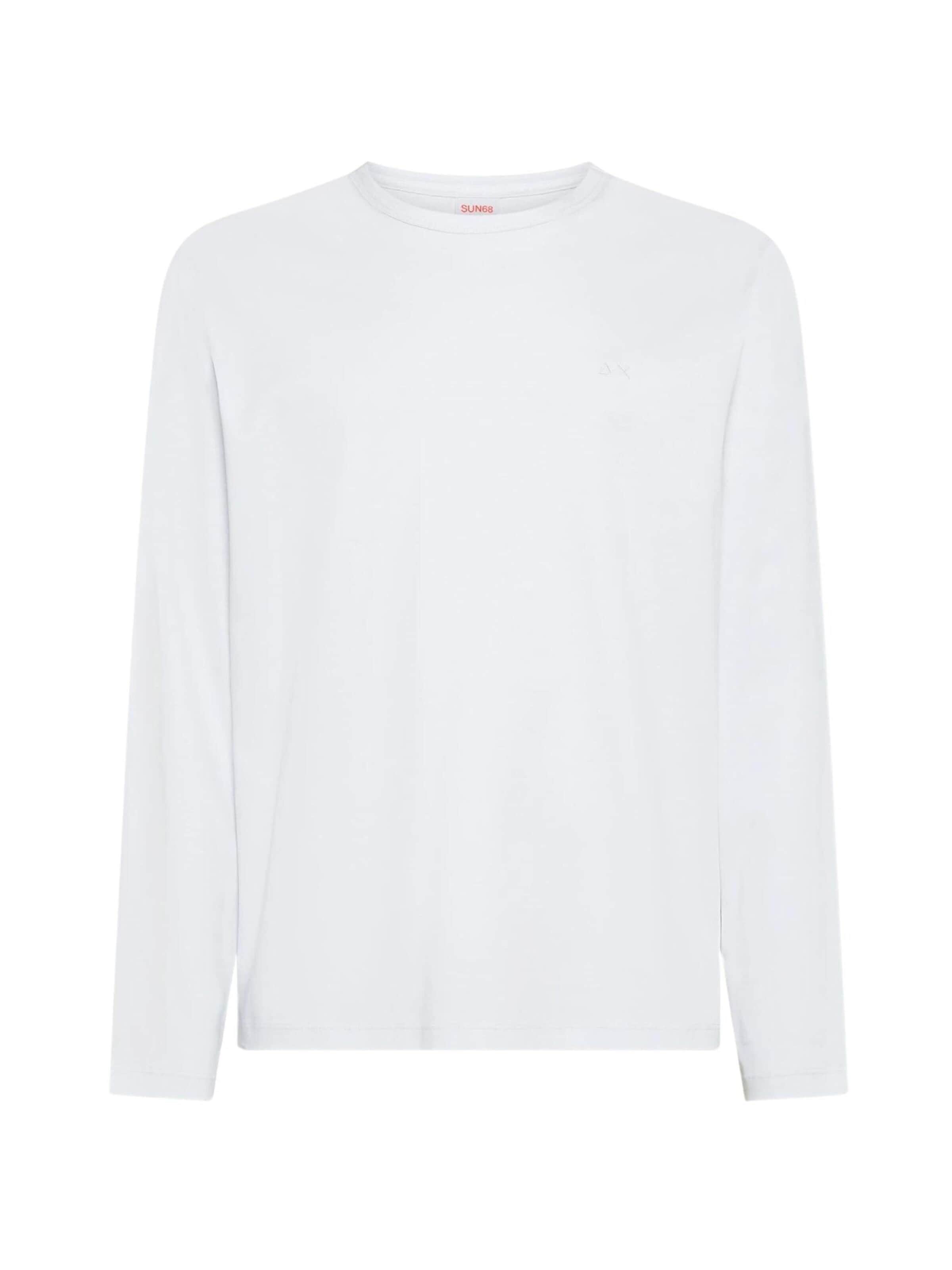 SUN68 Trui 'T45102' in Wit: voorkant