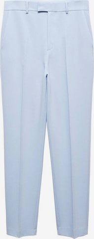 MANGO Slimfit Bundfaltenhose 'boreal' in Blau: predná strana