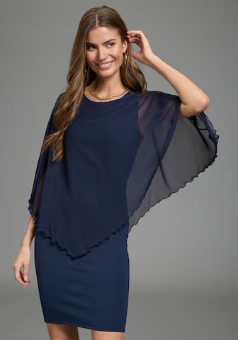 LAURA SCOTT Evening Dress in Blue: front