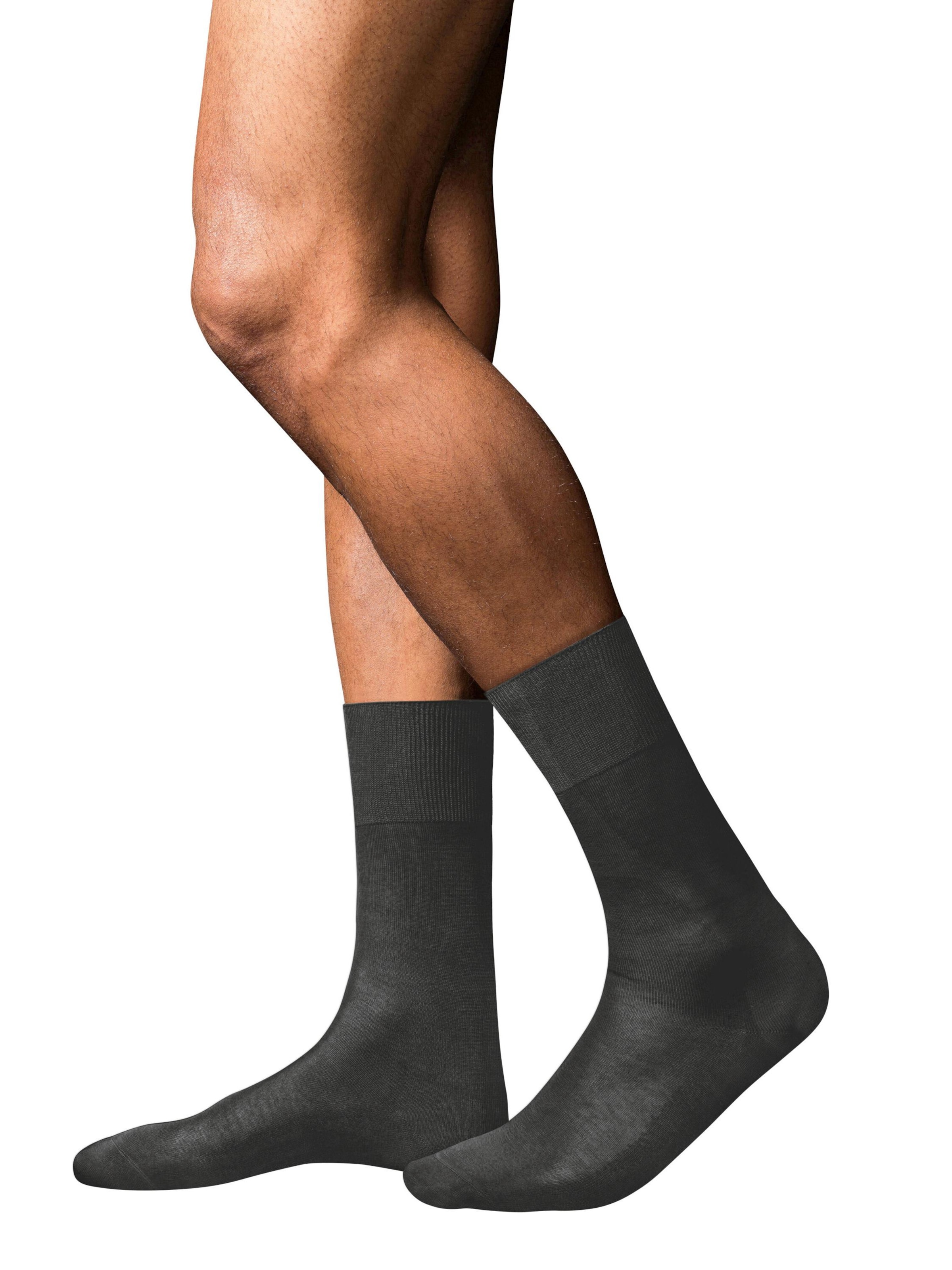 FALKE Socks 'No. 15 Finest Supima Cotton' in Grey