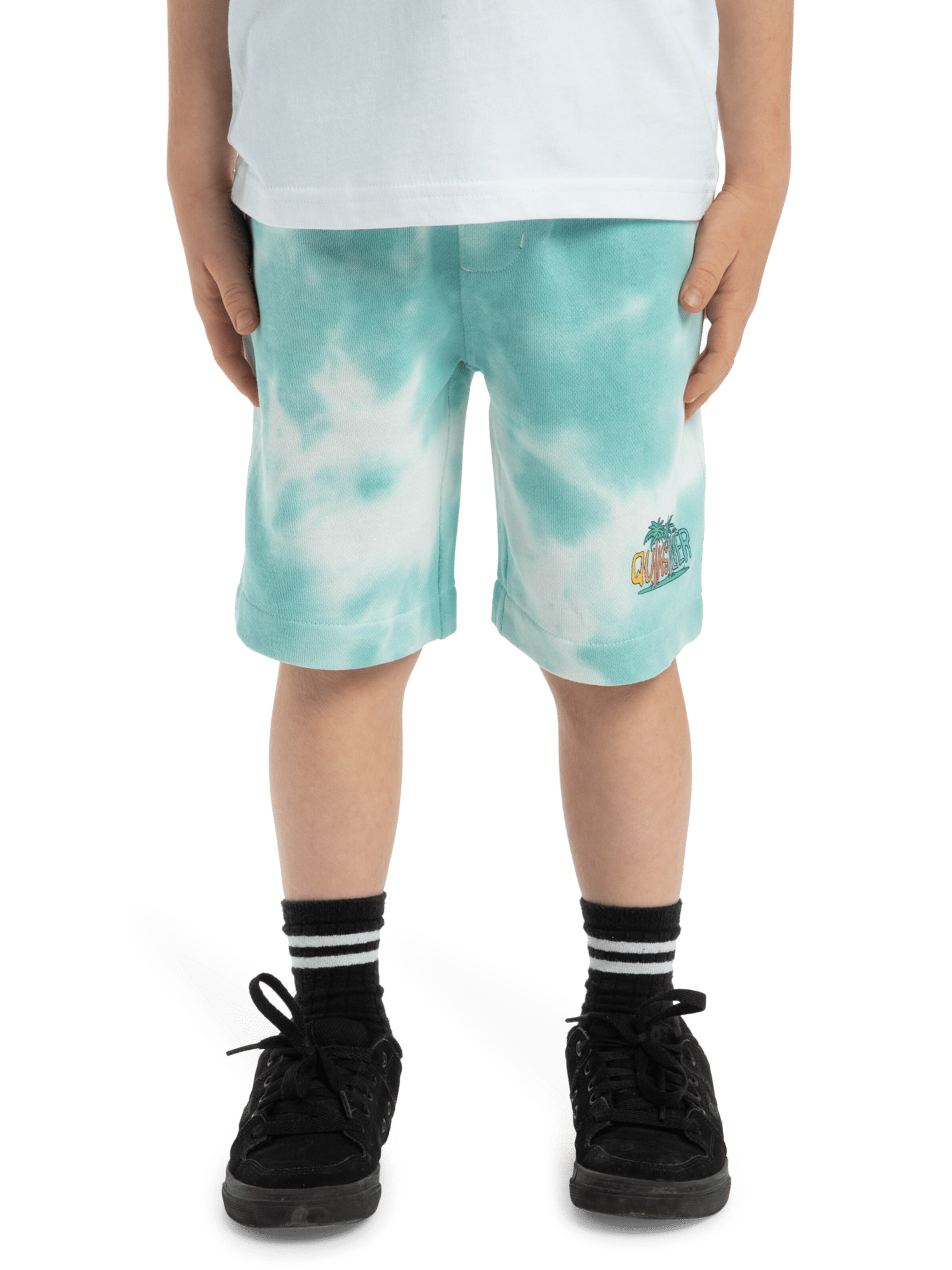 Regular Pantalon 'Tie Dye' QUIKSILVER en bleu : devant