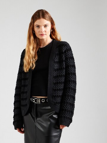 ABOUT YOU Knit Cardigan 'Liv' in Black: front