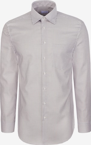 Coupe regular Chemise business 'Schwarze Rose' SEIDENSTICKER en beige : devant