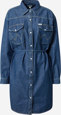 WRANGLER Shirt Dress 'Jumbo' in Blue: front