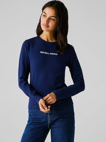 Red Bull Racing x Pepe Jeans T-Shirt in Blau: Vorderseite