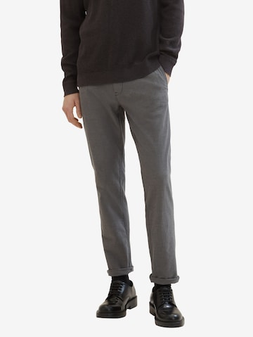 TOM TAILOR Regular Chino Pants in Grey: front