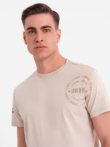 Ombre Shirt in Beige