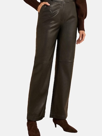 Regular Pantalon love & roses en noir : devant