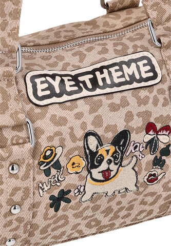 MYMO Schultertasche 'Eyetheme' in Beige