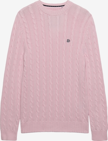Superdry & Co Sweter w kolorze różowy: przód