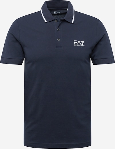 Tricou EA7 Emporio Armani pe albastru închis / alb, Vizualizare produs