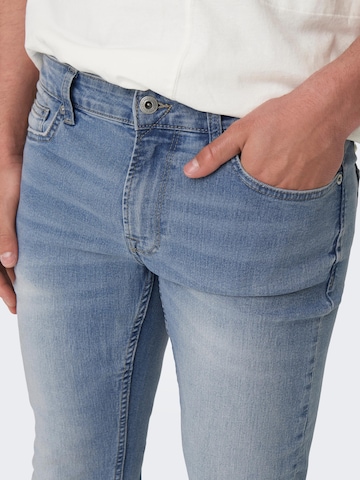 Only & Sons Slimfit Jeans 'Warp' in Blauw
