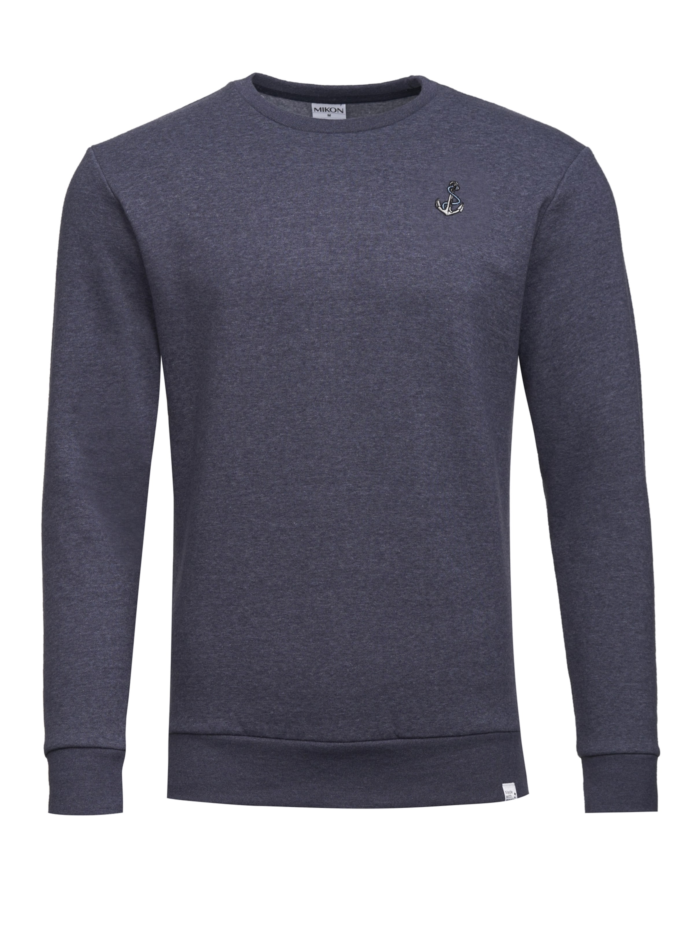 Mikon Sweatshirt 'Anker' in Blau: Vorderseite