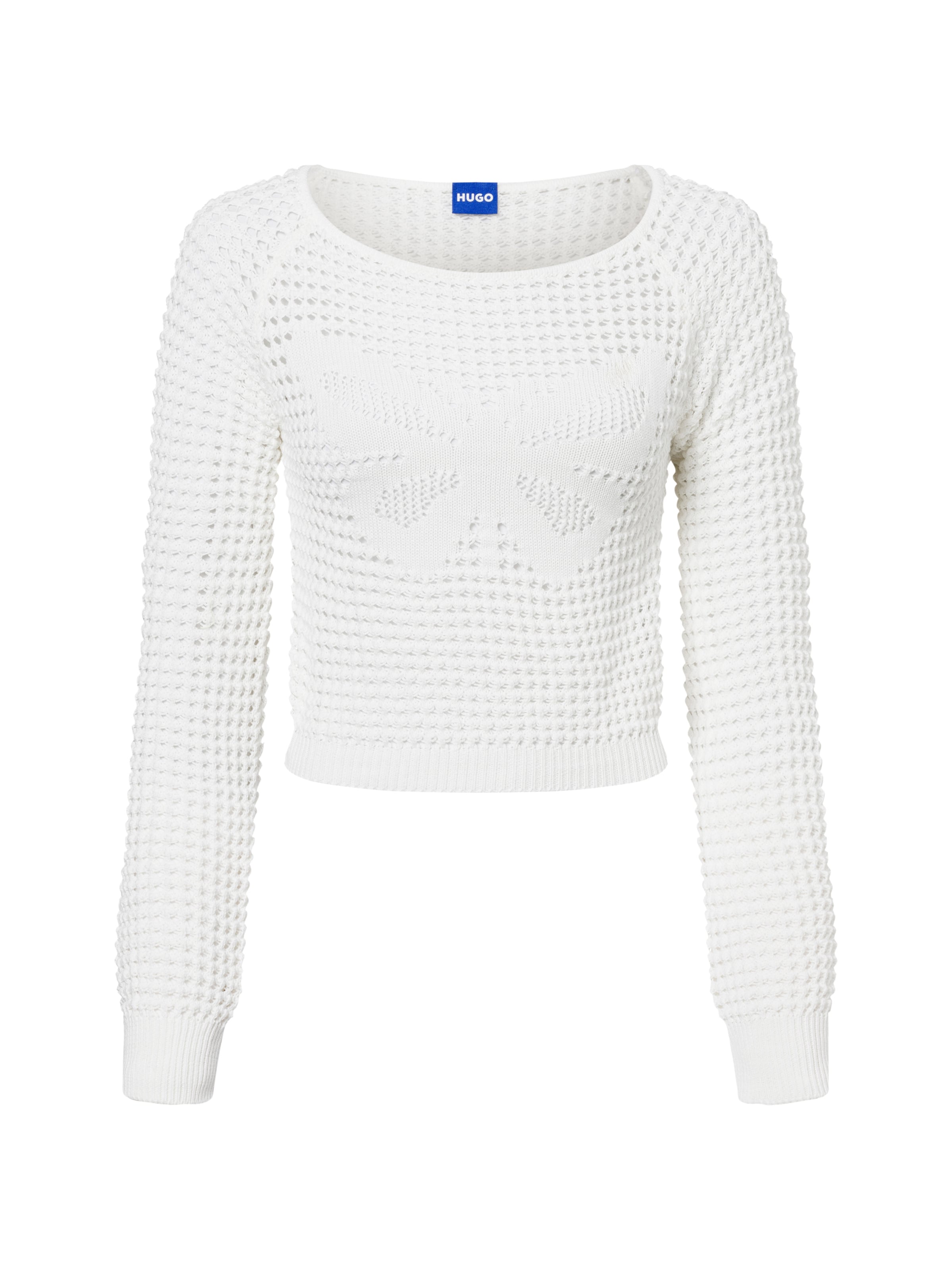HUGO Sweater 'Summery_B' in White: front