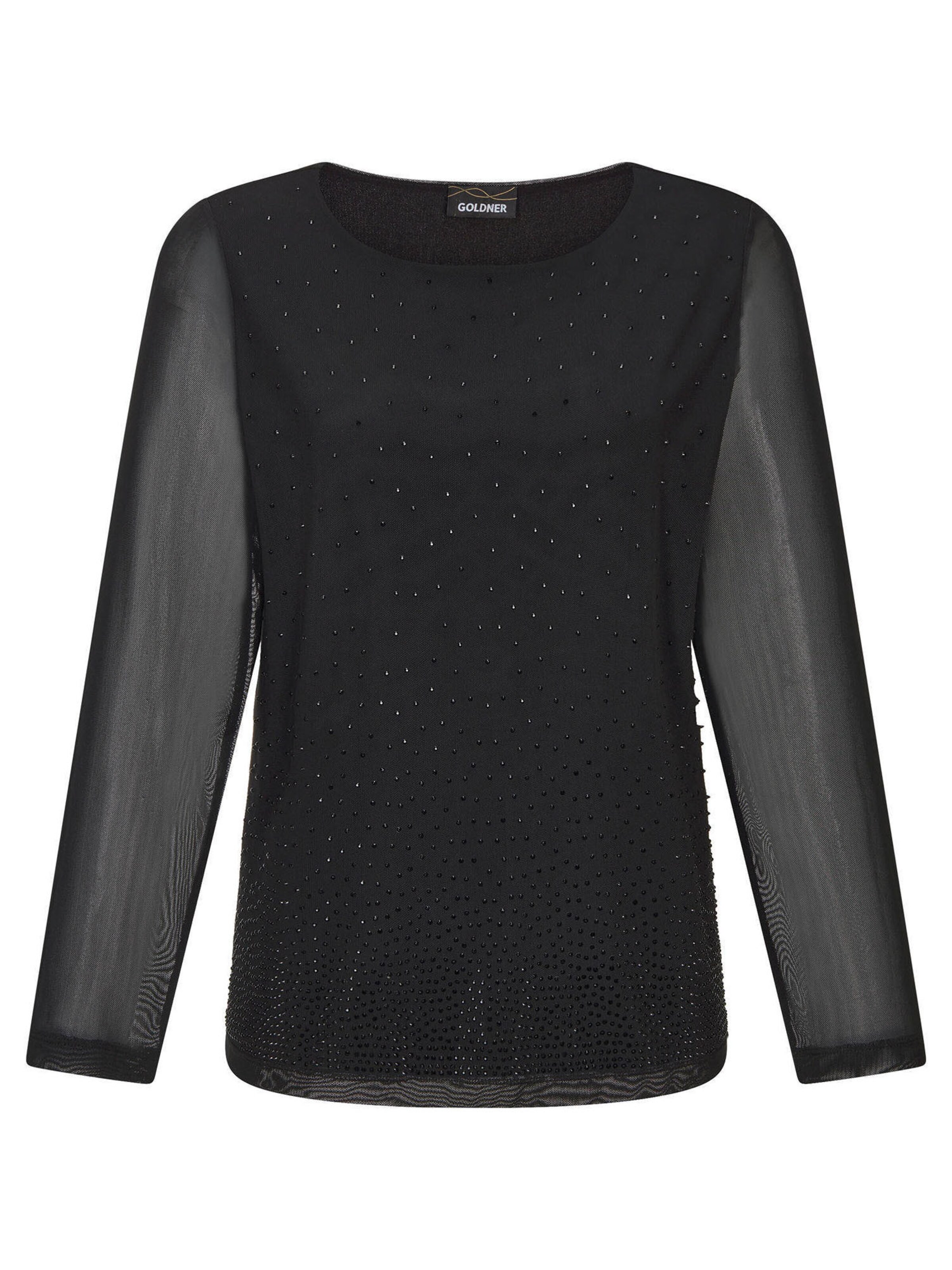 Goldner Shirt in Zwart: voorkant