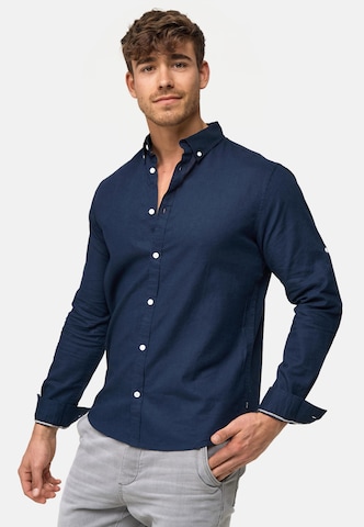 INDICODE JEANS Regular Fit Hemd 'Brayden' in Blau