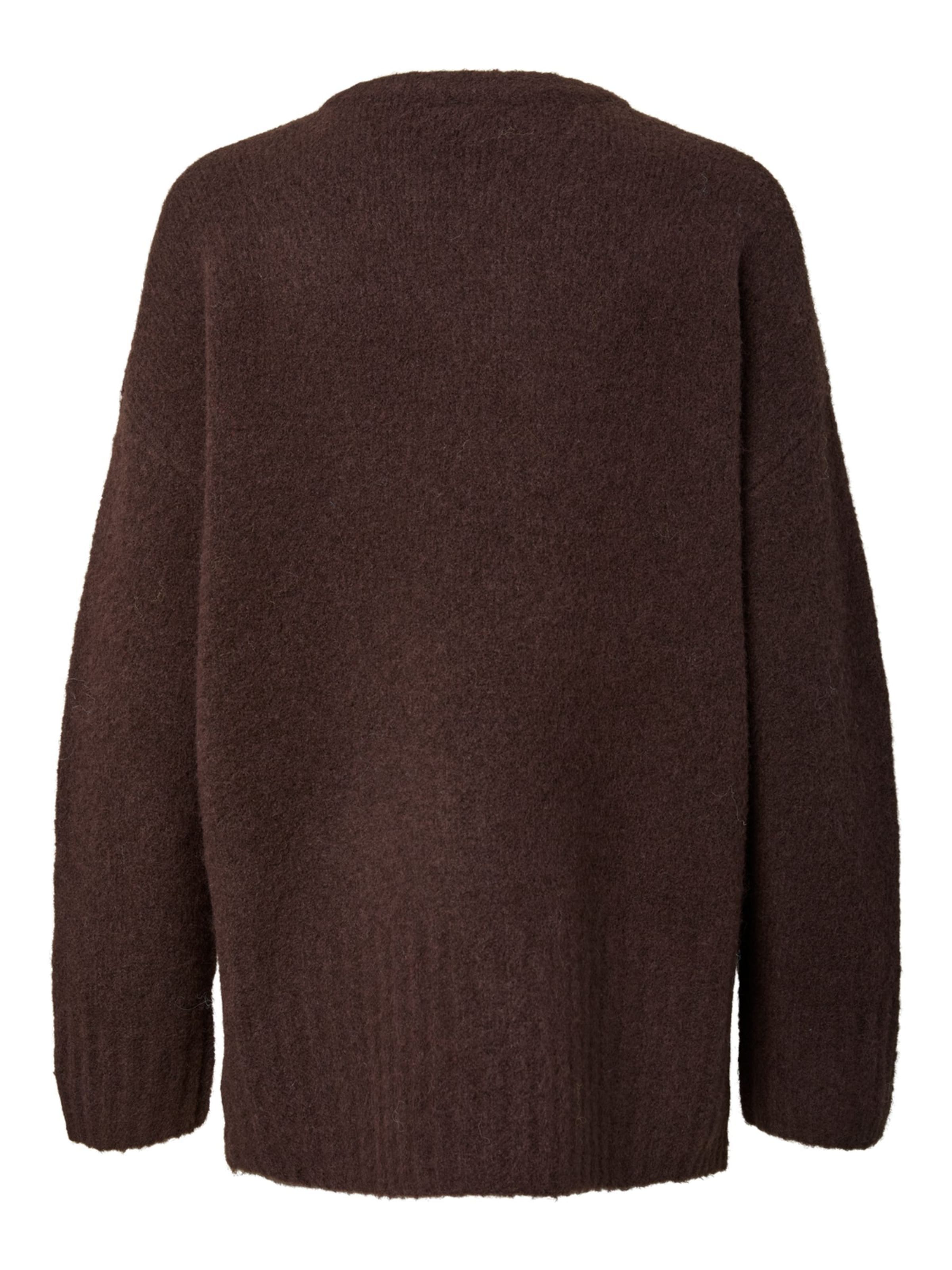 PIECES Sweater 'PCTina' in Brown