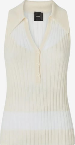 Top in maglia di PINKO in beige: frontale
