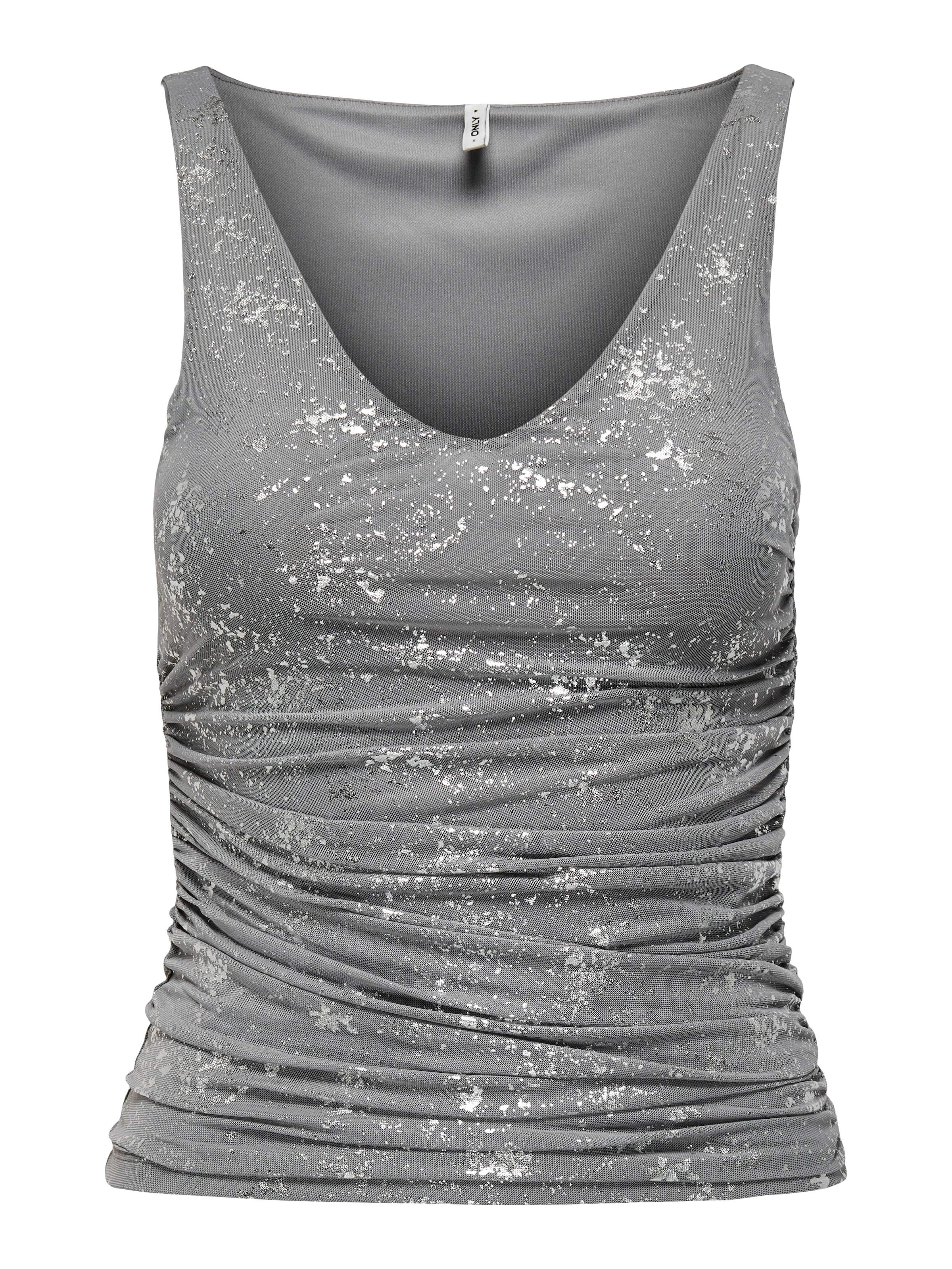 Top 'ONLERICA' di ONLY in grigio: frontale