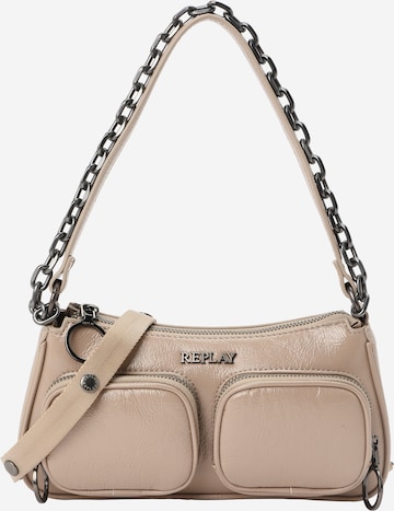 Borsa a spalla di REPLAY in grigio: frontale